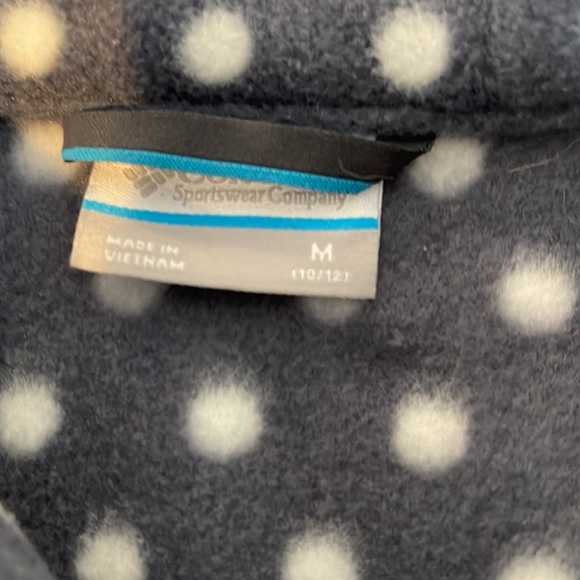 Girls Columbia fleece 10/12 - Picture 3 of 4